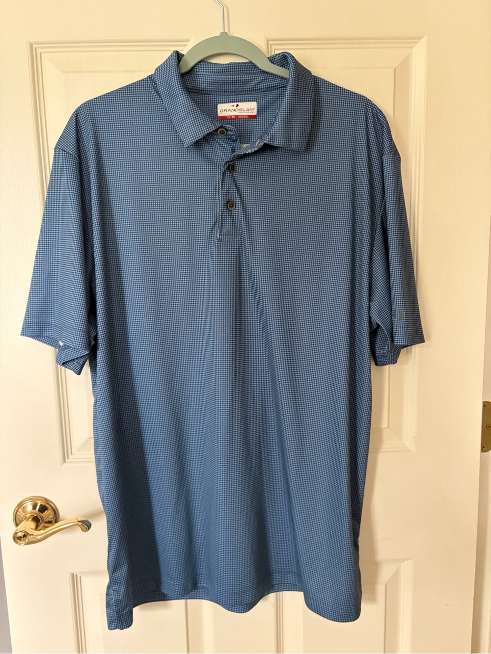 Men's Dark Blue Short-Sleeve Polo